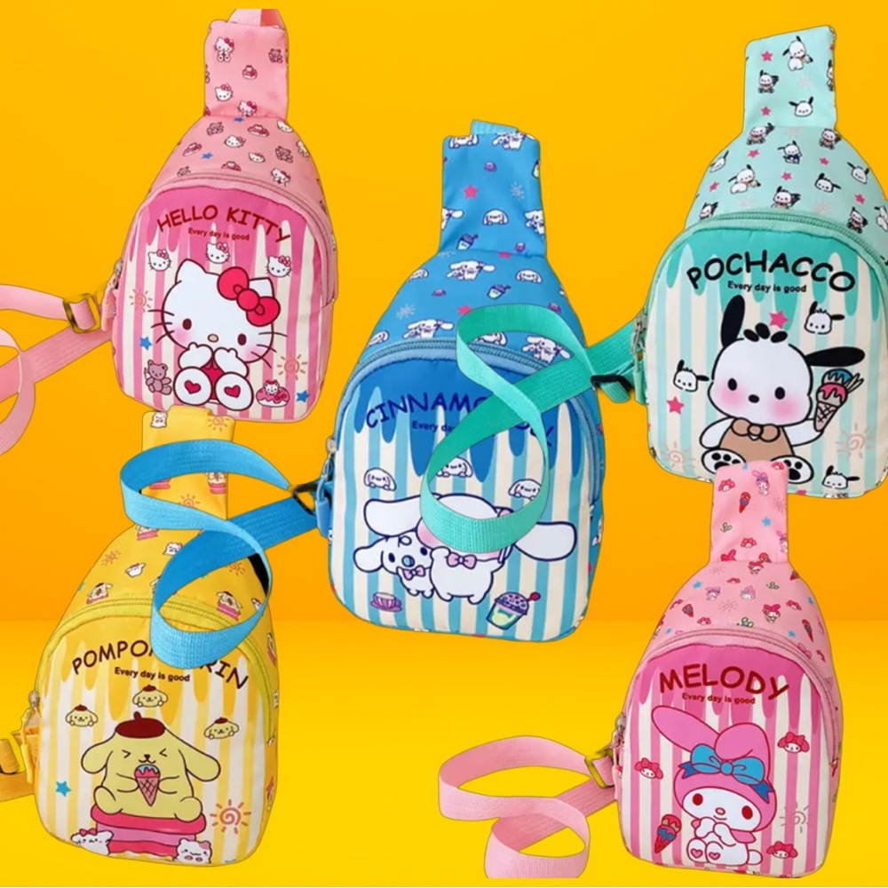 Adorable Kawaii Sanrio Children's Chest Bag - Tiny Backpack